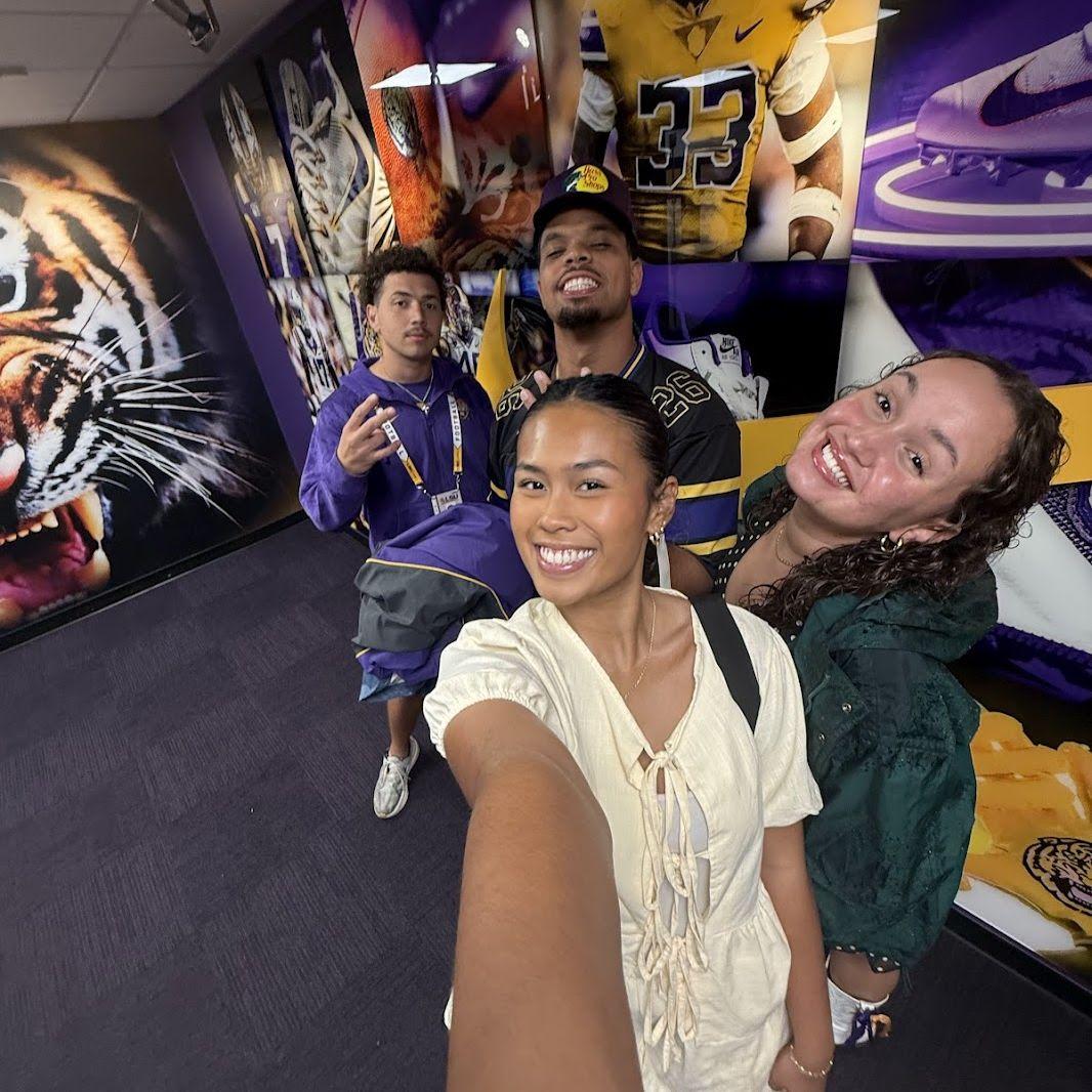 When Brenen and Alexia got a locker room tour of Tiger Stadium! Shoutout Sam!