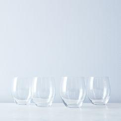 Italian Stemless Wine Glasses (Set of 4)