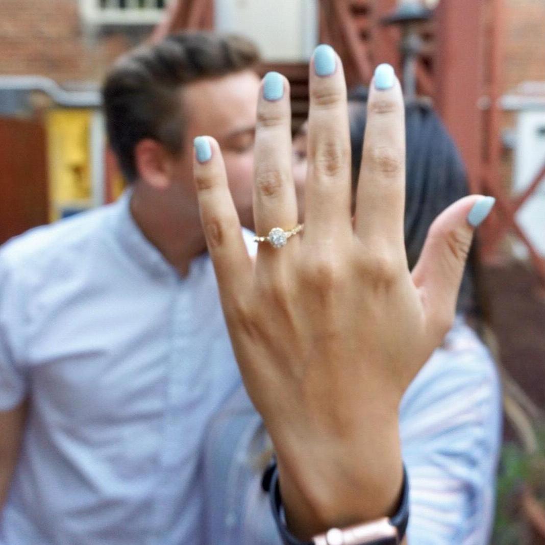 A picture we got when we first got engaged!