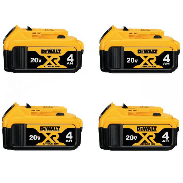 20-Volt MAX XR Premium Lithium-Ion 4.0Ah Battery Pack (4-Pack)