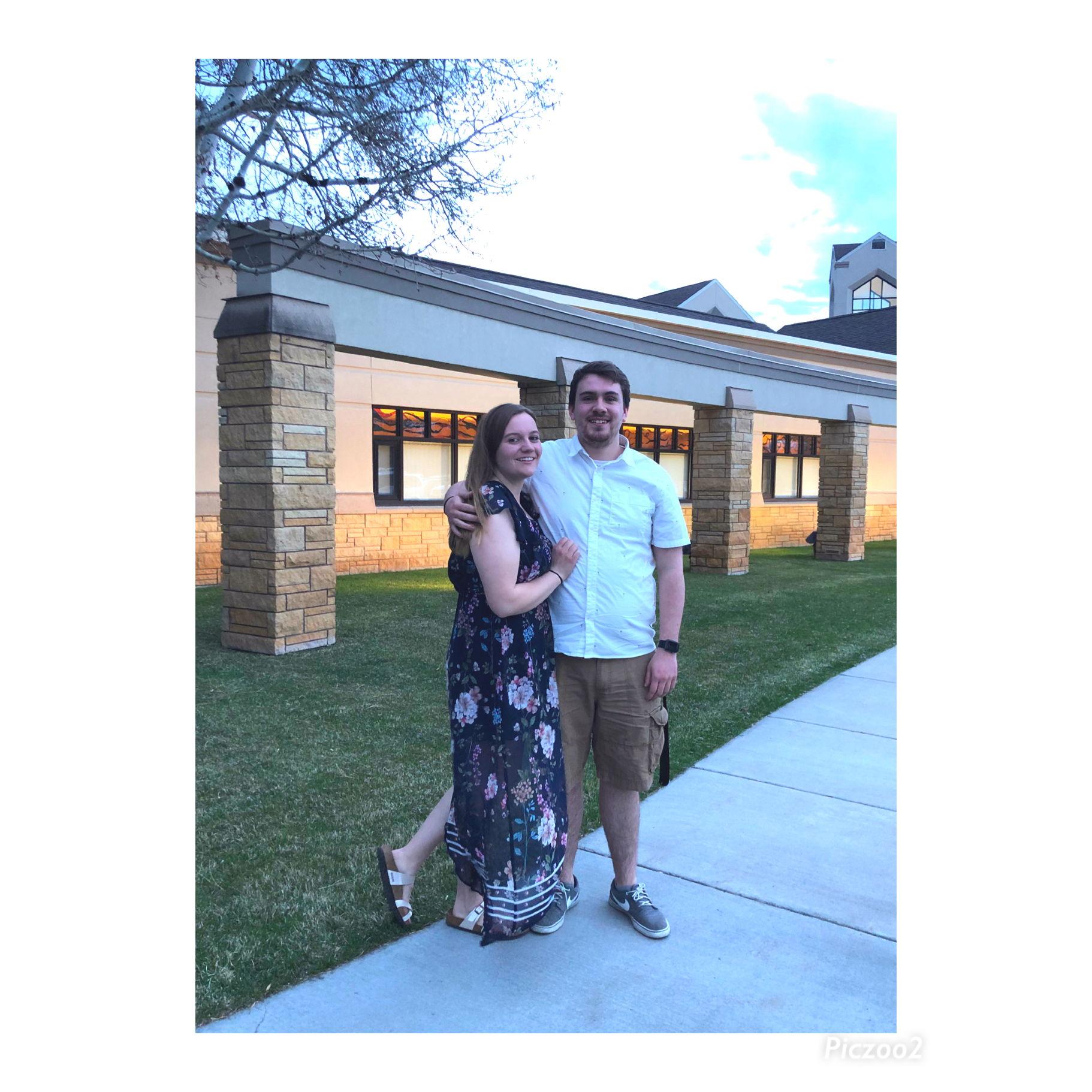 And a few years later we are getting married at this same church :)