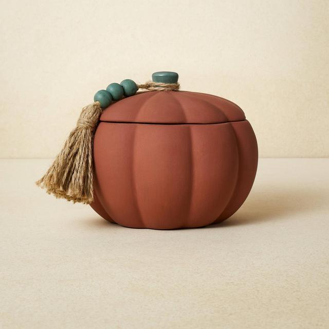 10oz Terracotta Pumpkin Green Candle - Opalhouse™ designed with Jungalow™
