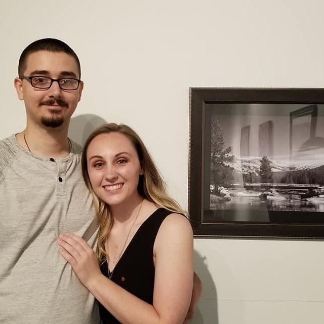 Caitlyn's Senior Art Show in 2019.