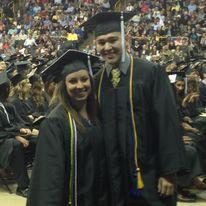 We graduated college together a couple months later