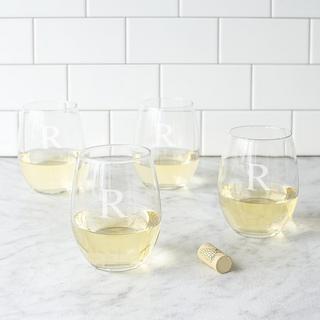 Personalized Stemless Wine Glass, Set of 4