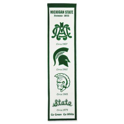 Michigan State University Evolution of Logos Banner