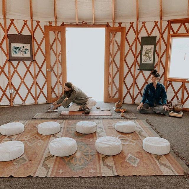 14" Gray Linen pillow for meditation, sports and yoga