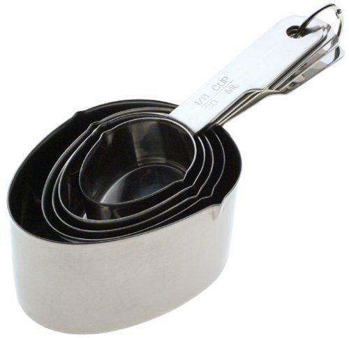 Norpro Stainless Steel 5 Piece Measuring Cup Set, One Size, Grape