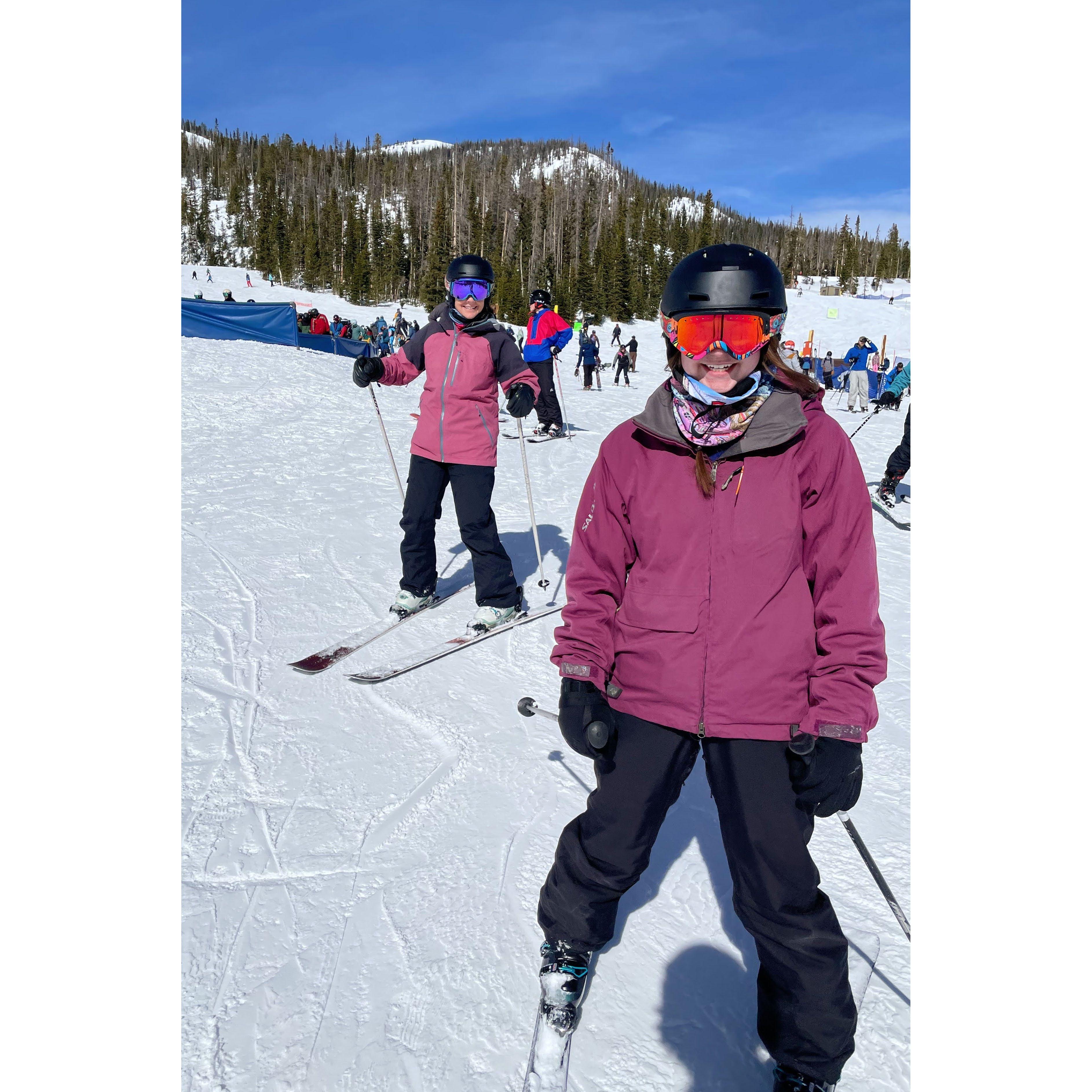 Skiing at Monarch with Dustin's mom, Susan! Thankful I had her as a ski instructor for the day!!