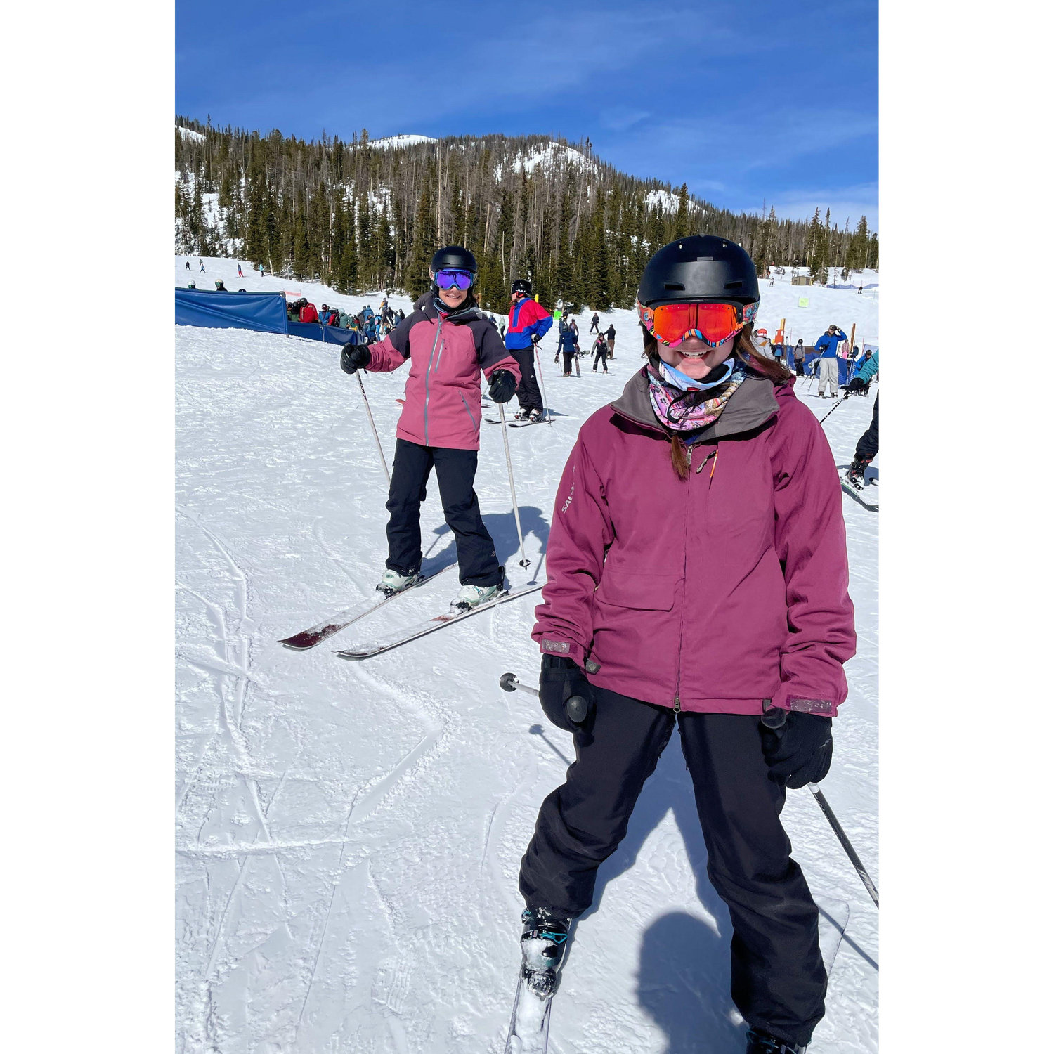 Skiing at Monarch with Dustin's mom, Susan! Thankful I had her as a ski instructor for the day!!