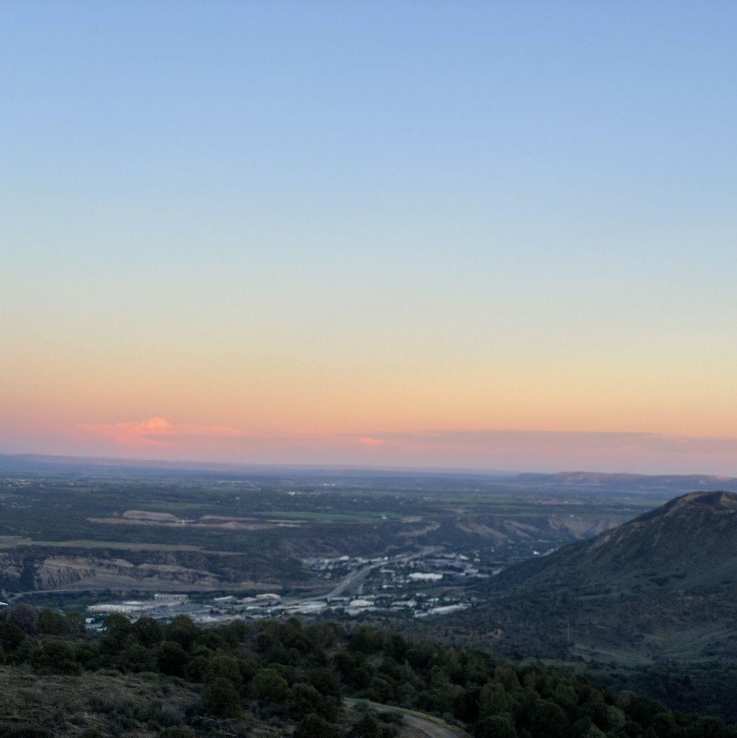 The sunset when we started dating