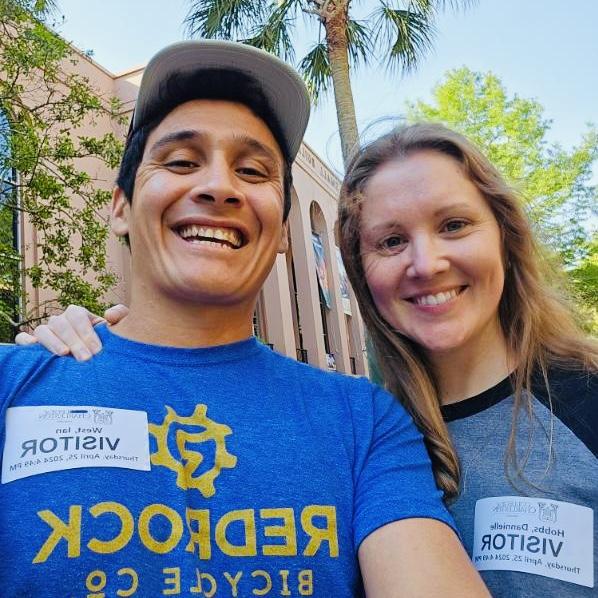 Took Ian around College of Charleston campus and showed him my old stomping grounds. Loved the "Visitor" stickers lol