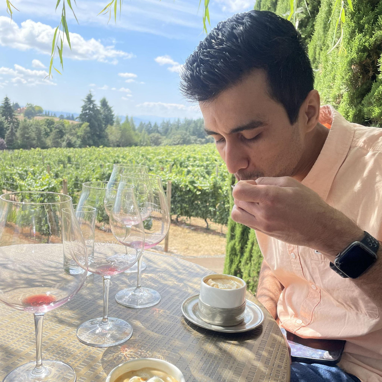 Finishing off wine tasting with some affogato...yummm...