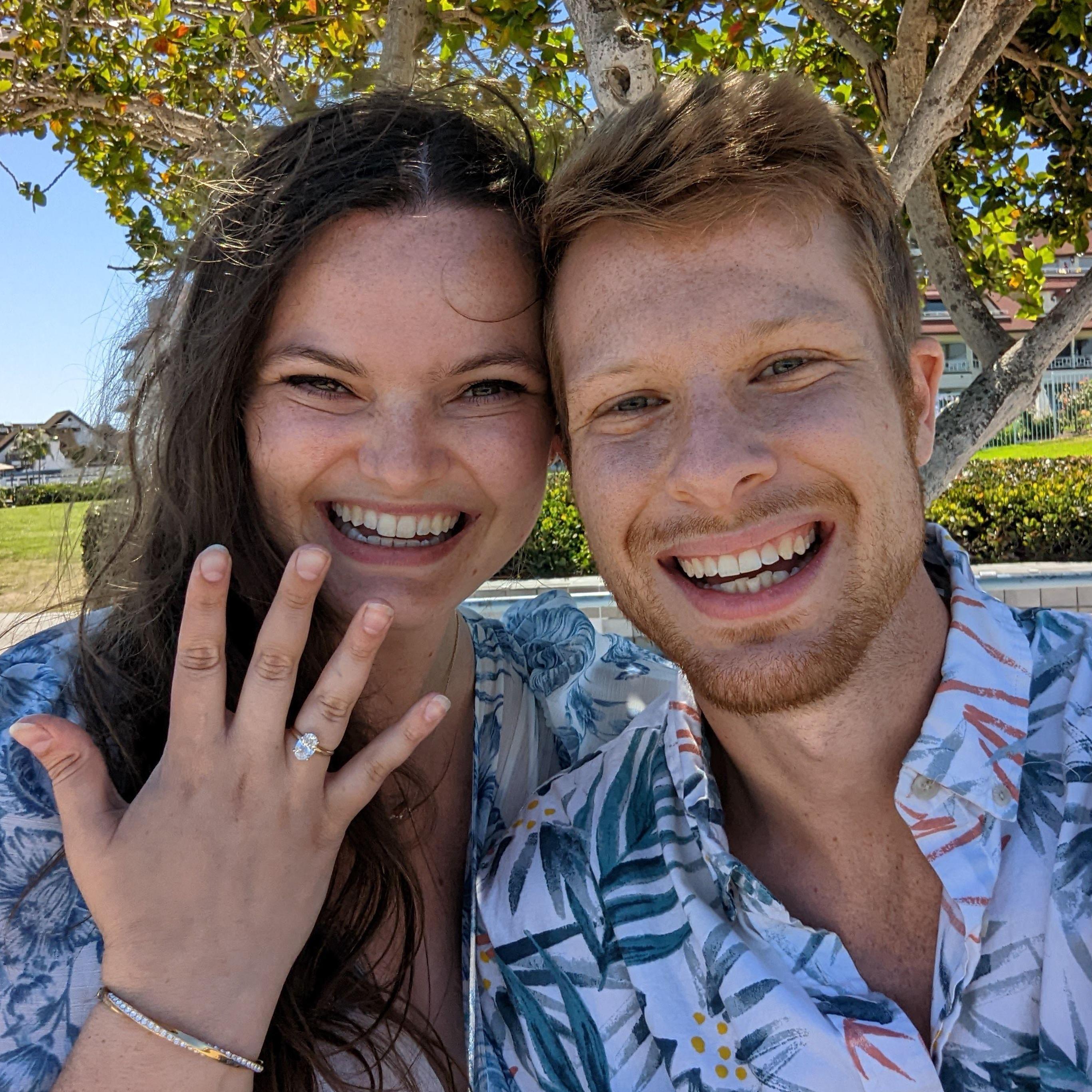 WE'RE ENGAGED! Coronado Island, San Diego, CA.