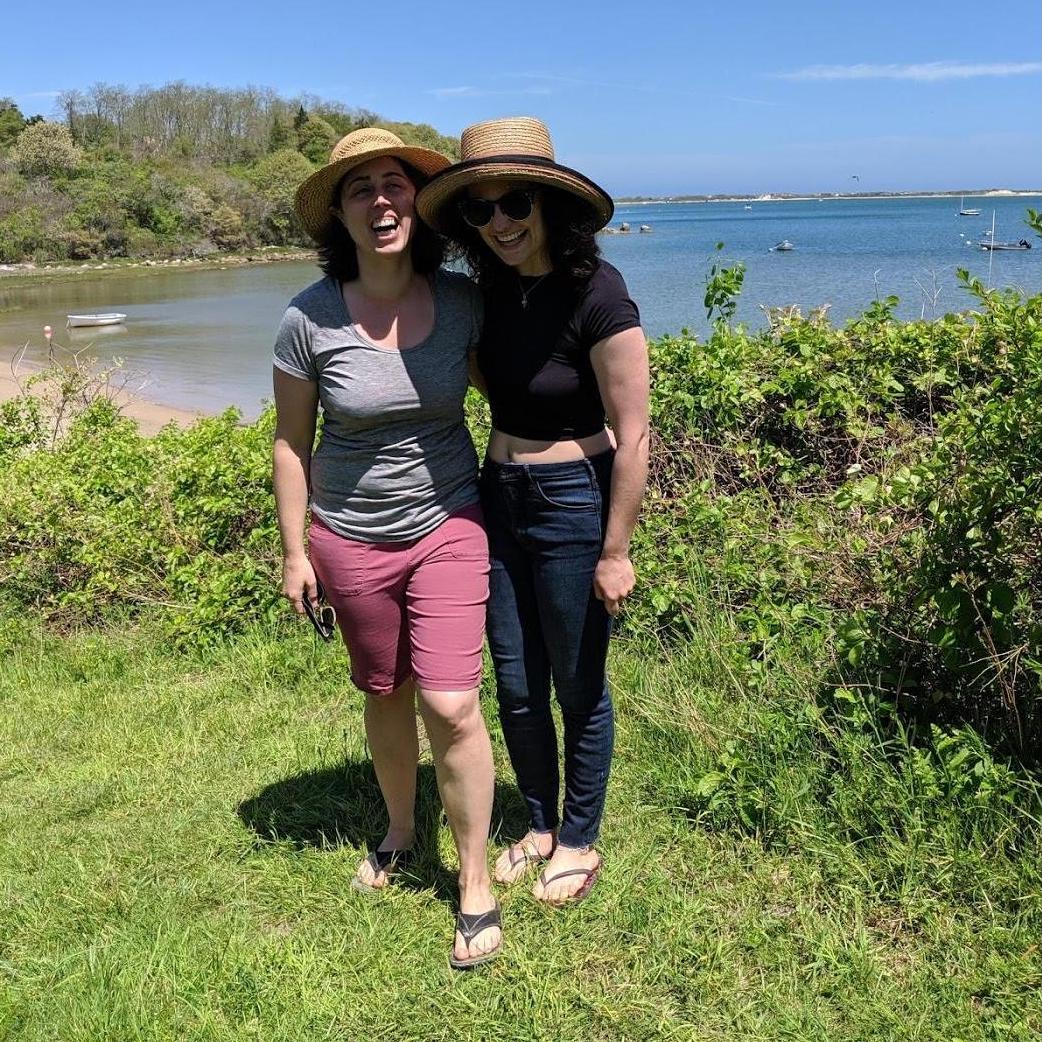 The first picture taken of us together - just steps from where we will be married!