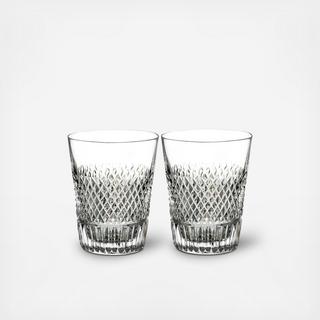 Diamond Line Shot Glass, Set of 2