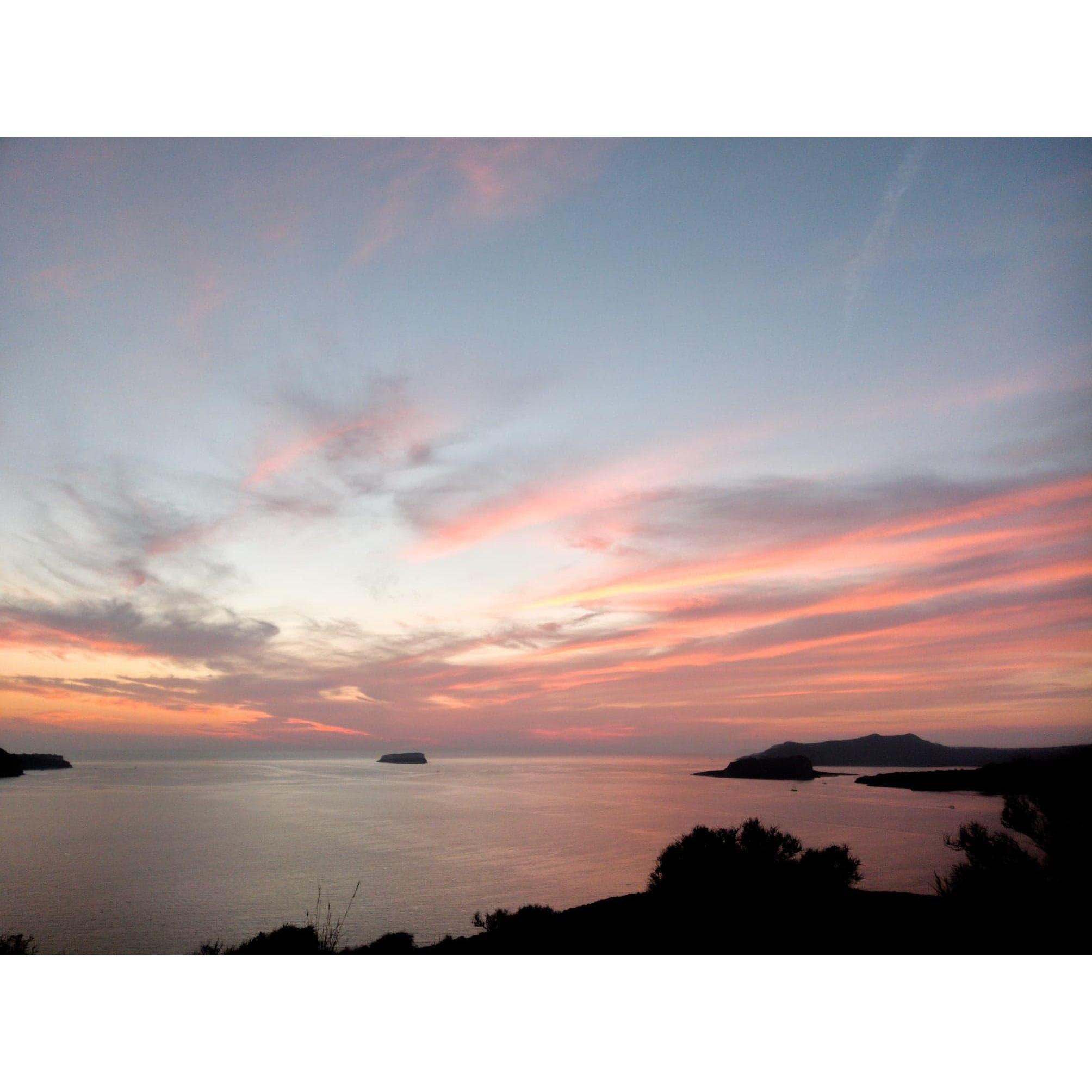 One of the most unforgettable sunsets we shared at our favorite spot on Santorini island in Greece in September, 2018.