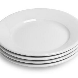 Apilco Tradition Porcelain Bread & Butter Plates, Set of 4