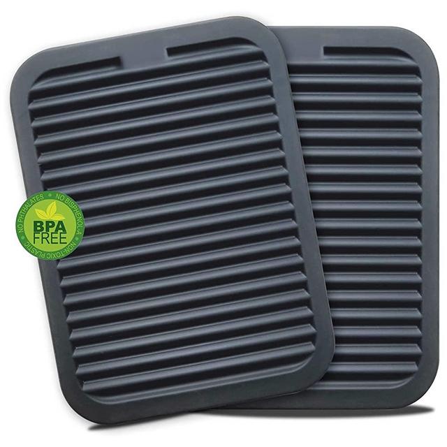 Walfos Silicone Trivets for Hot Pots and Pans - Heat Resistant Hot Pads for Kitchen Counter- Multi-Purpose & Versatile Trivet Mat - Durable & Flexible Silicone Hot Pad