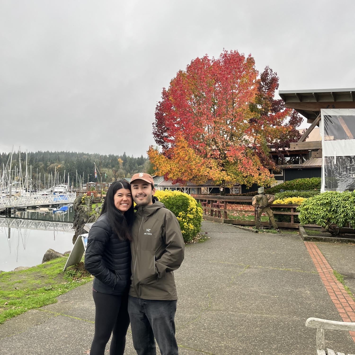 Together on Bainbridge Island, Holly’s current home!