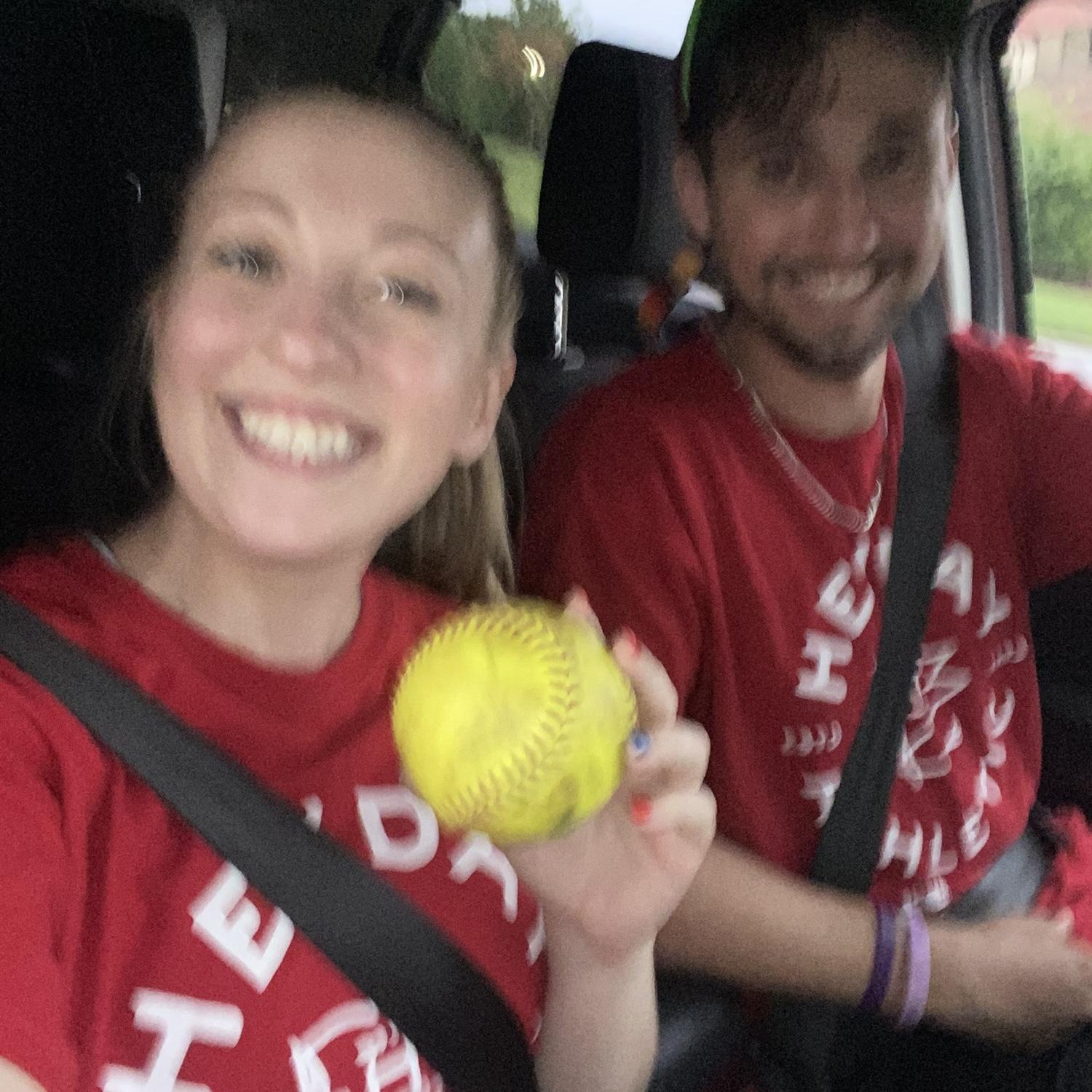 My first softball game on our co-ed team! (Summer 2025)