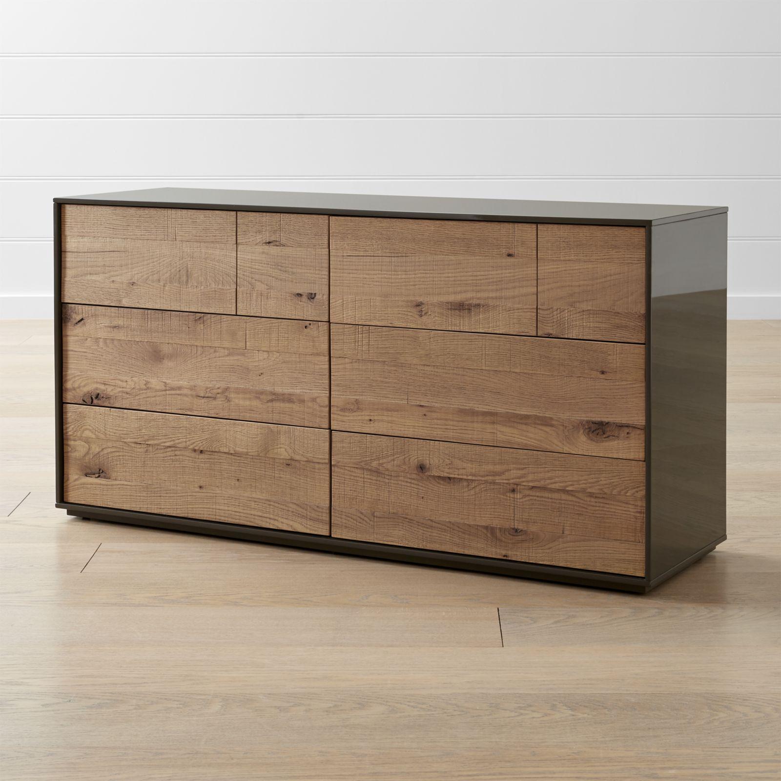 Crate And Barrel Cas 6 Drawer Modern Rustic Dresser Zola