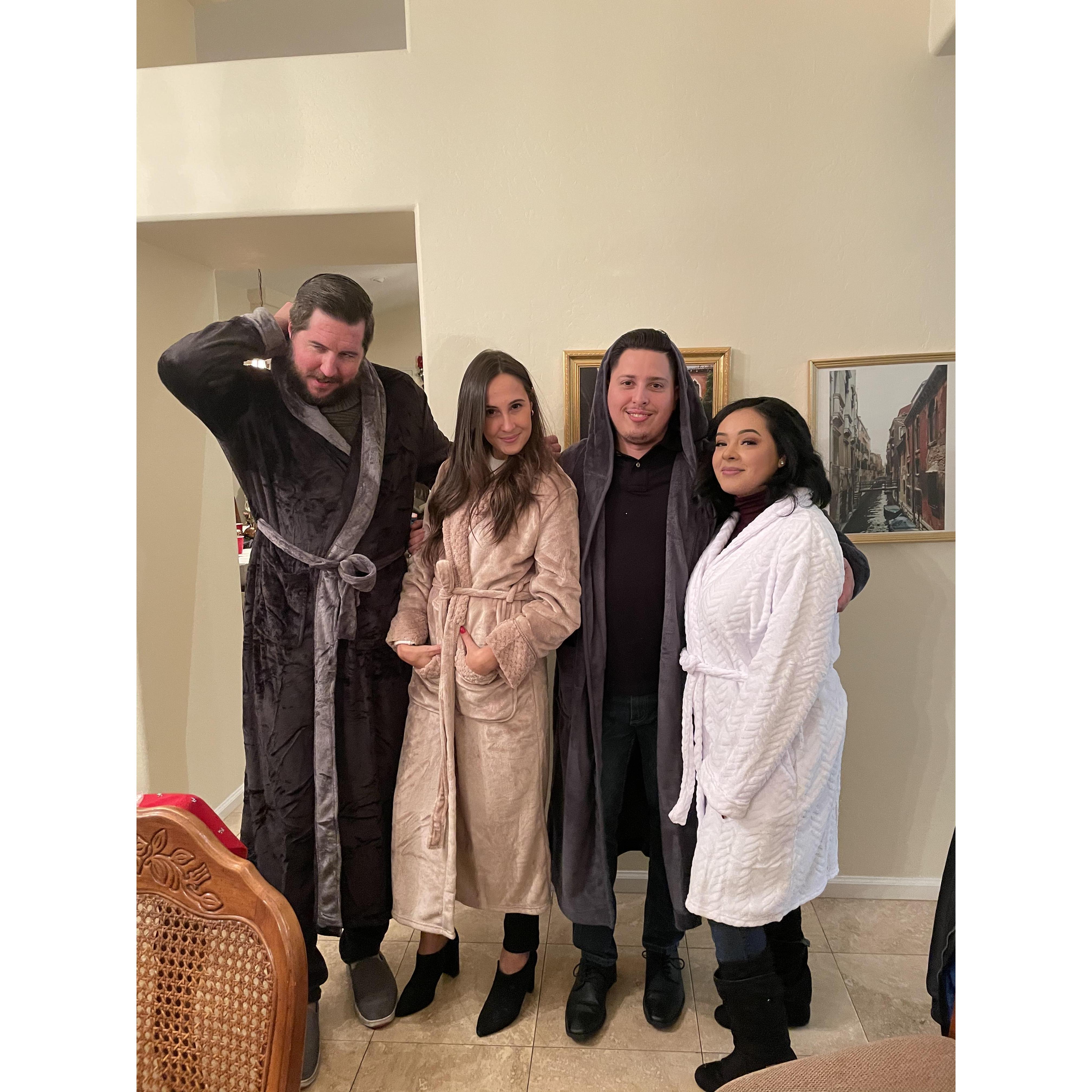 Christmas 2020! We all got each other robes lol