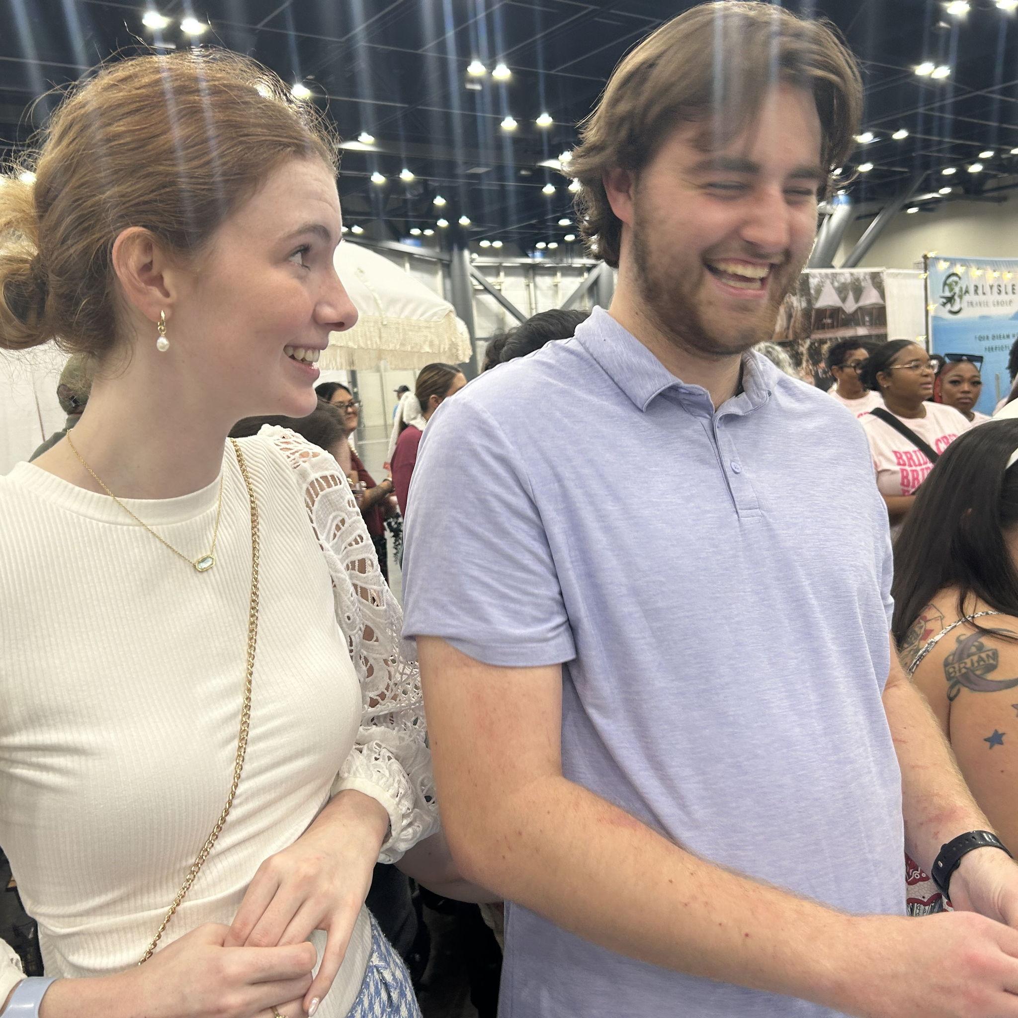 Us at the Houston Bridal Expo