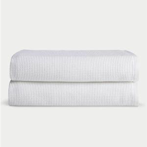 Waffle Bath Sheets (white)