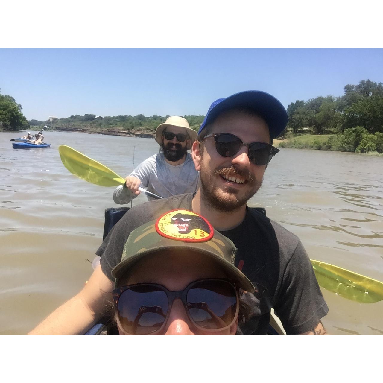 On the Llano River before Shanks made the smart decision to turn around