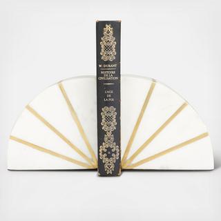Marble Natural Arc Bookends