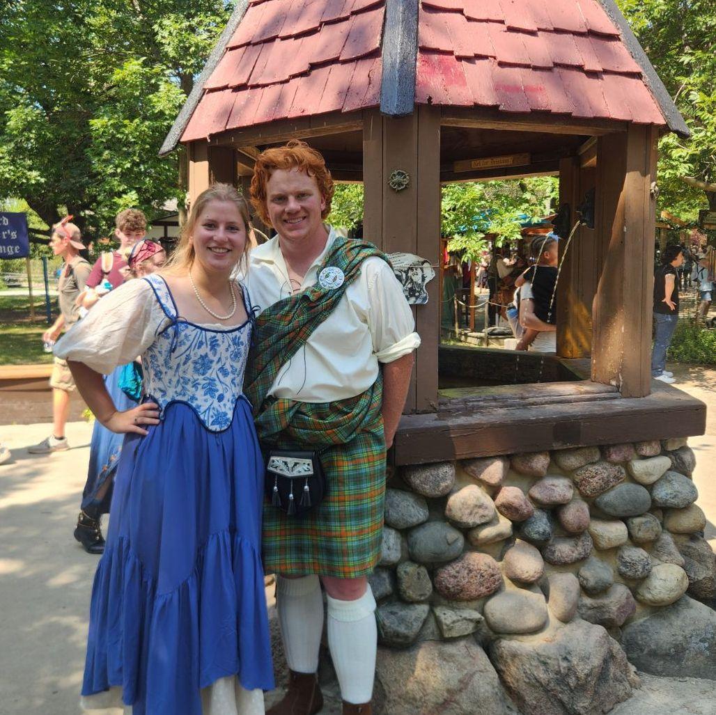 At the Bristol Renaissance Faire, one of our favorite spots in the summer.