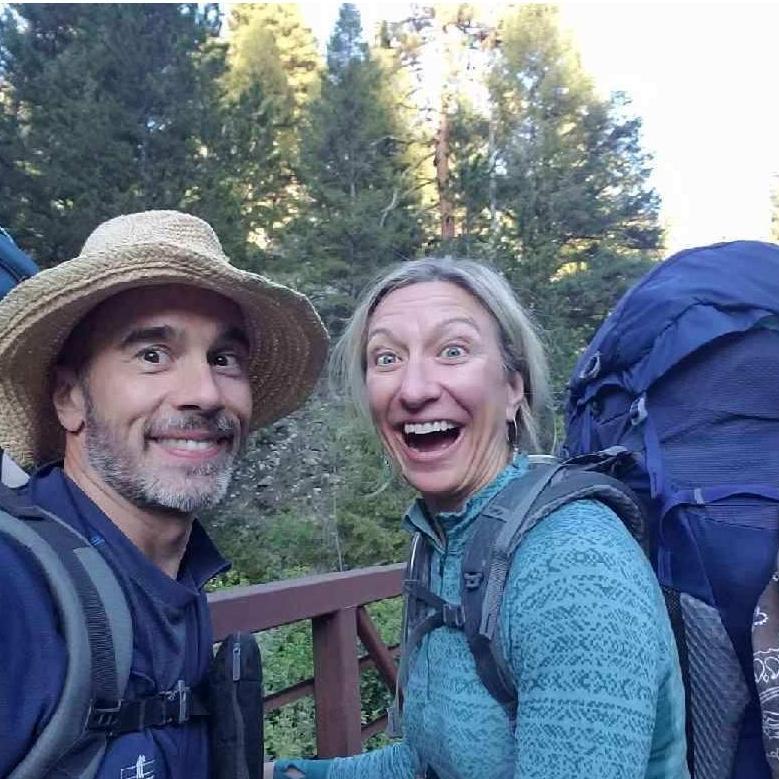 "Oh my heck, this is what true love feels likes!" Our first backing trip together in Idaho - seeking out hidden hot springs.