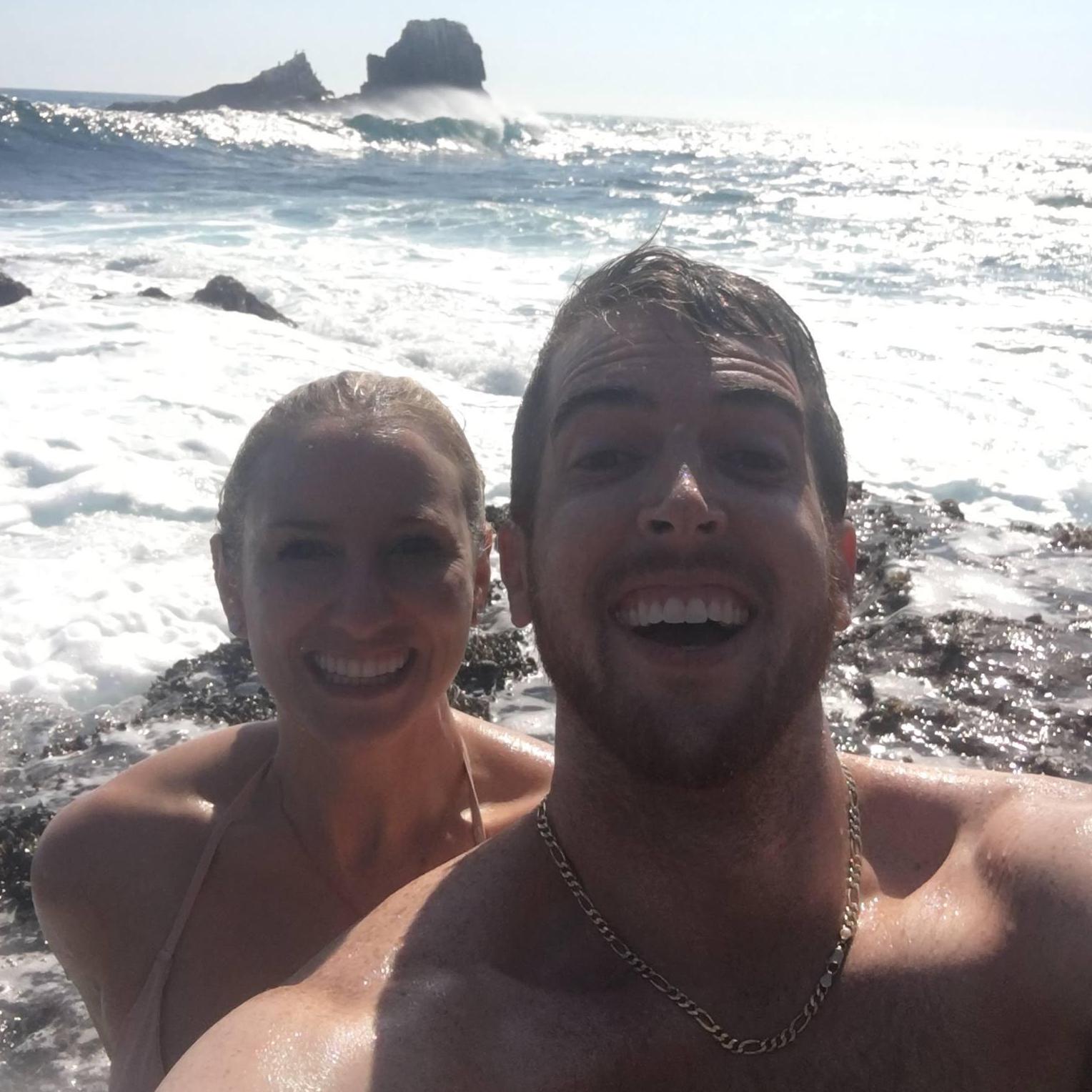 Our third date. We flew to Huntington Beach, California. He took me to Crescent Bay. He asked me to move in with him and little did I know he bought a ring for me.