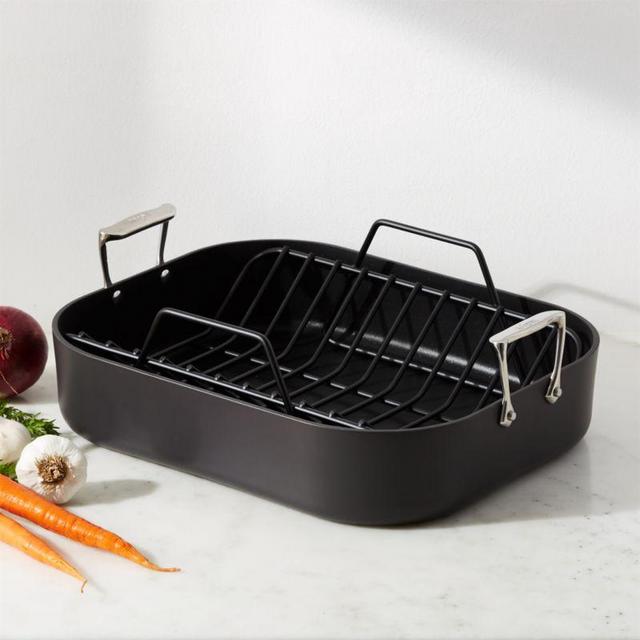All-Clad ® HA1 Hard Anodized Nonstick Roaster with Rack