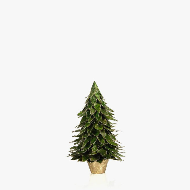 Natural Leaf Tabletop Tree, 12"H