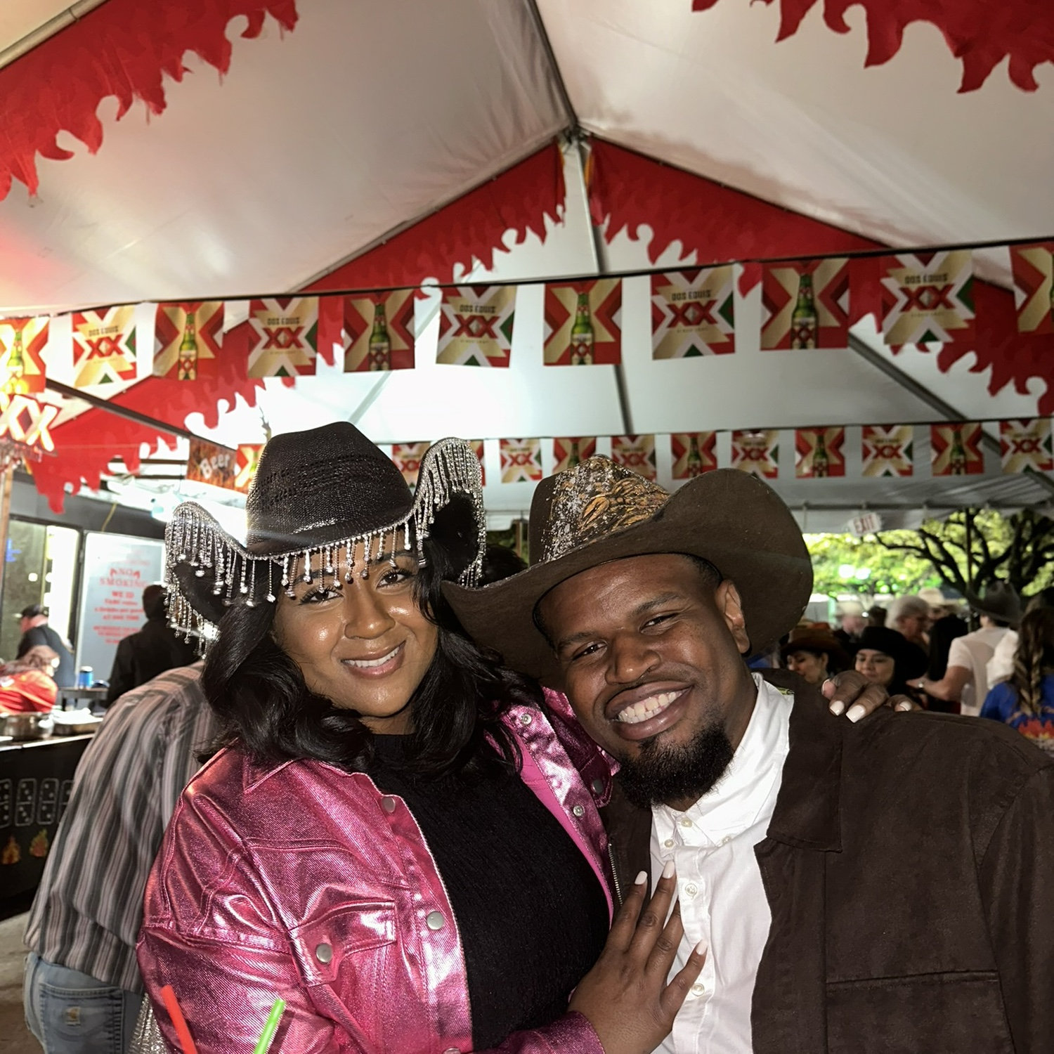First rodeo BBQ as a couple. S/O to the dominos tent! We go every year.