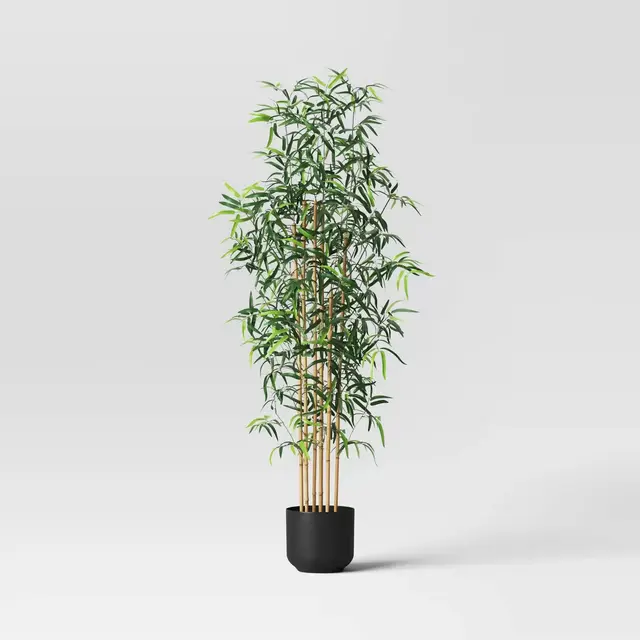 Faux Bamboo Artificial Tree Green - Room Essentials™
