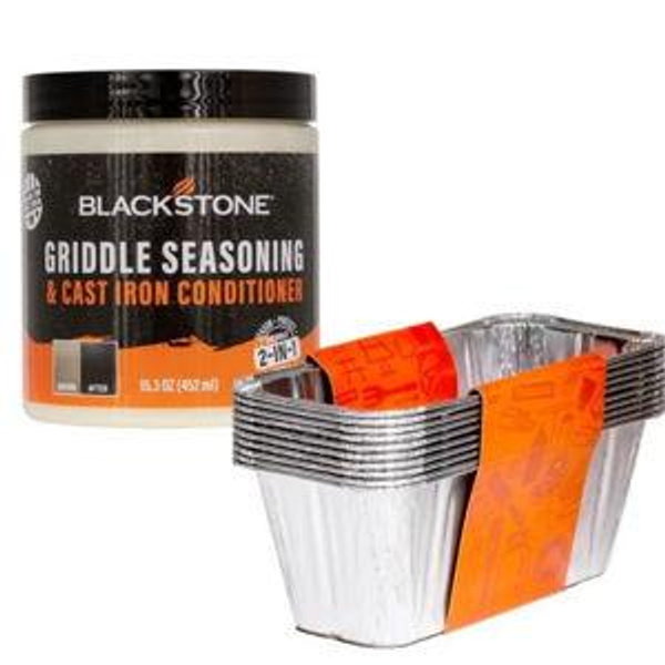 Griddle Seasoning and Grease Cup Liner Bundle