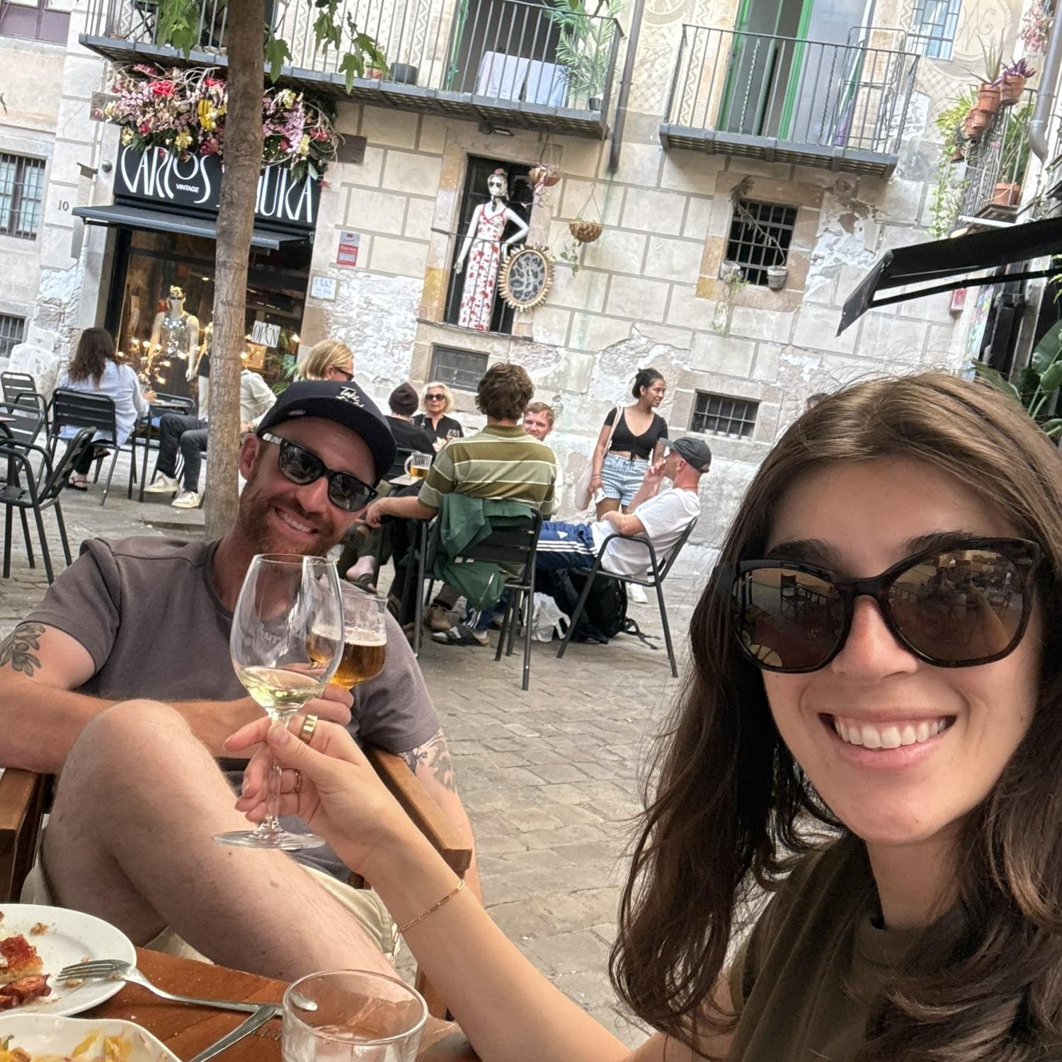 Of course we have very few pics of our trip to Spain and most of them involve a glass of Albarino. We fell in love with Spain on this trip and can't wait to go back.