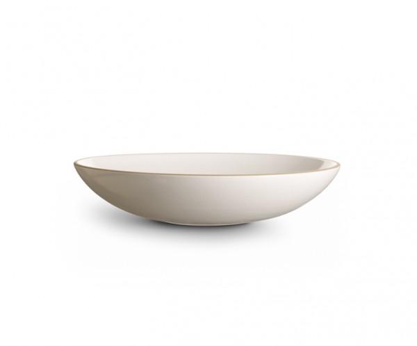 Shallow Salad Bowl in Opaque White