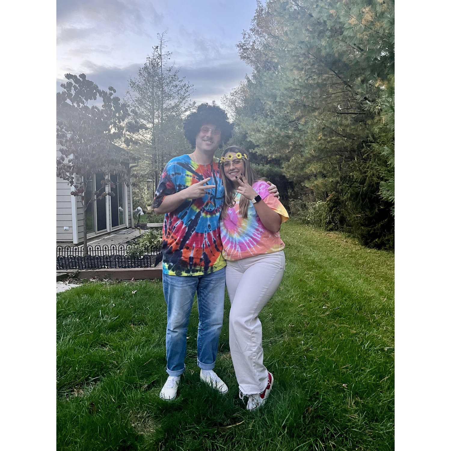 October 21st, 2023 - Dressed up as hippies for Jen & Mike's Halloween party!