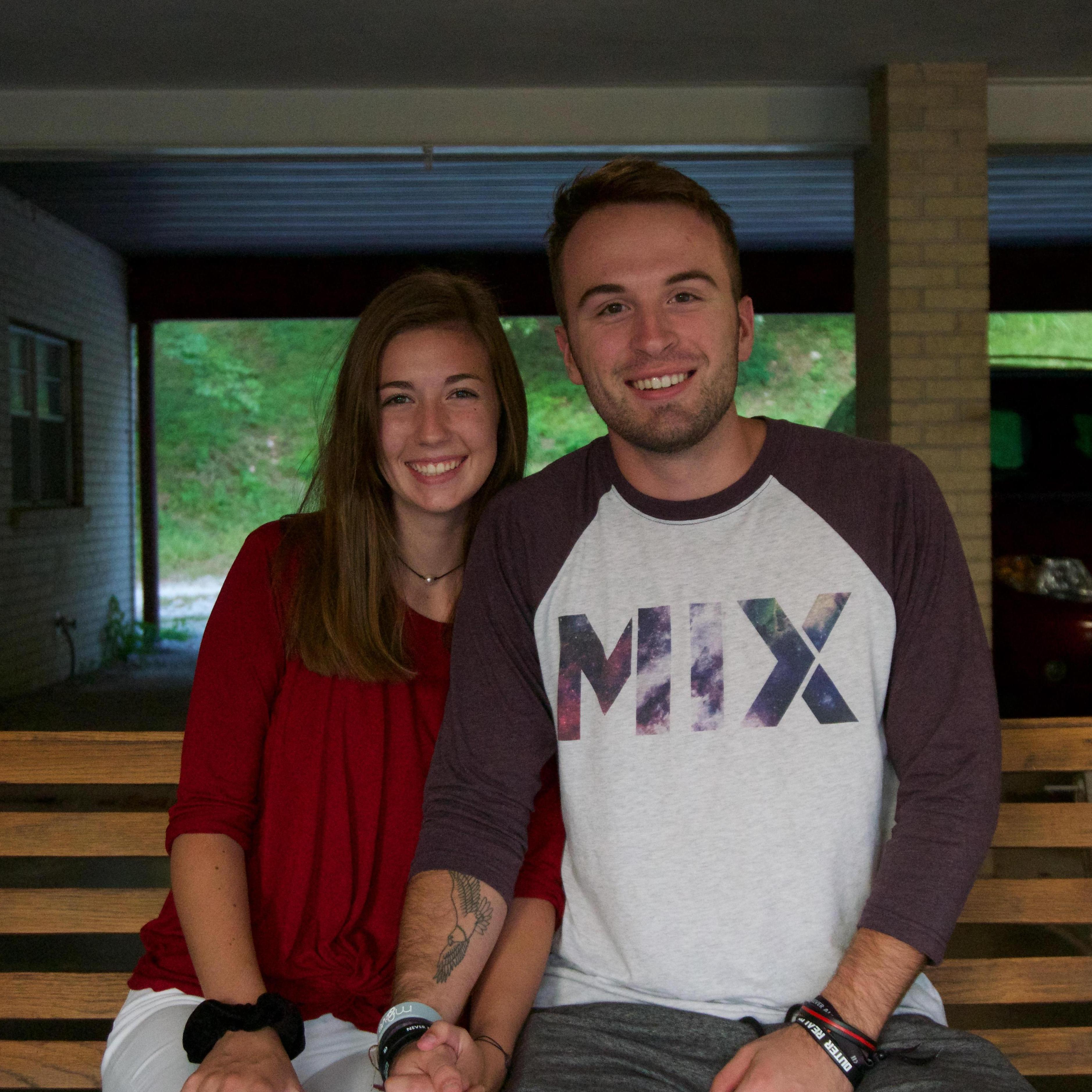 one year together- same porch swing!!!