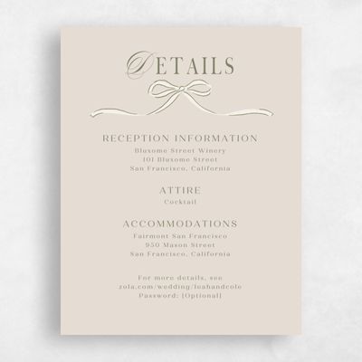 Classic Greige, Beige Wedding Enclosure - Cindra