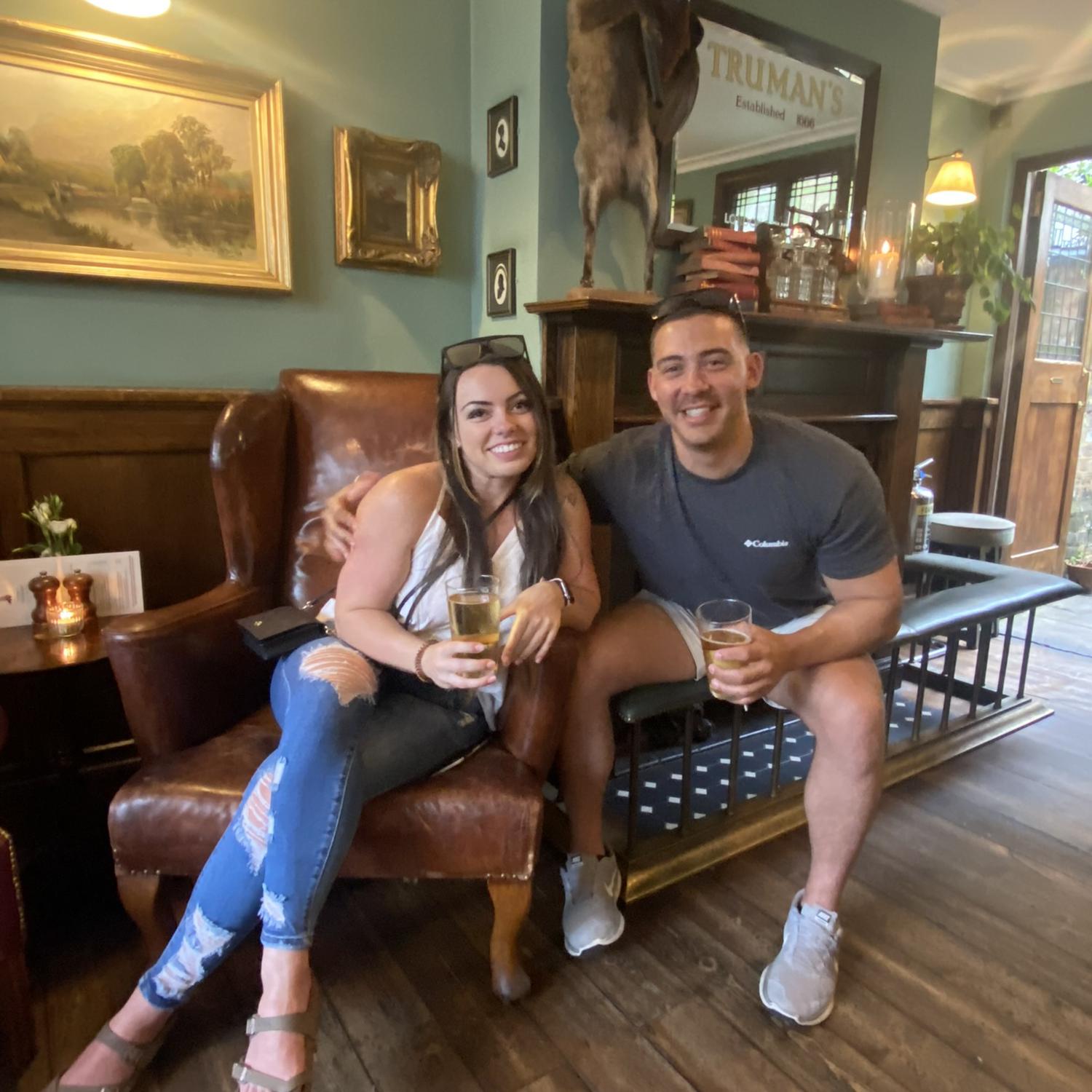 Our first night in London at the Fox and Pheasant - 2022