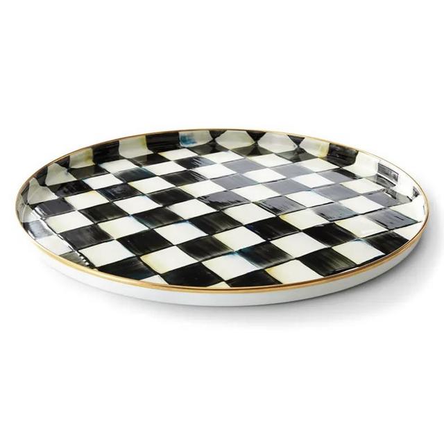 Mackenzie Childs - courtly check enamel serving platter