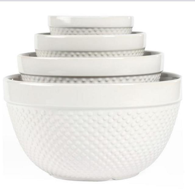 Tabletops Gallery Hobnail 4-pc. Mixing Bowl Set Kohls