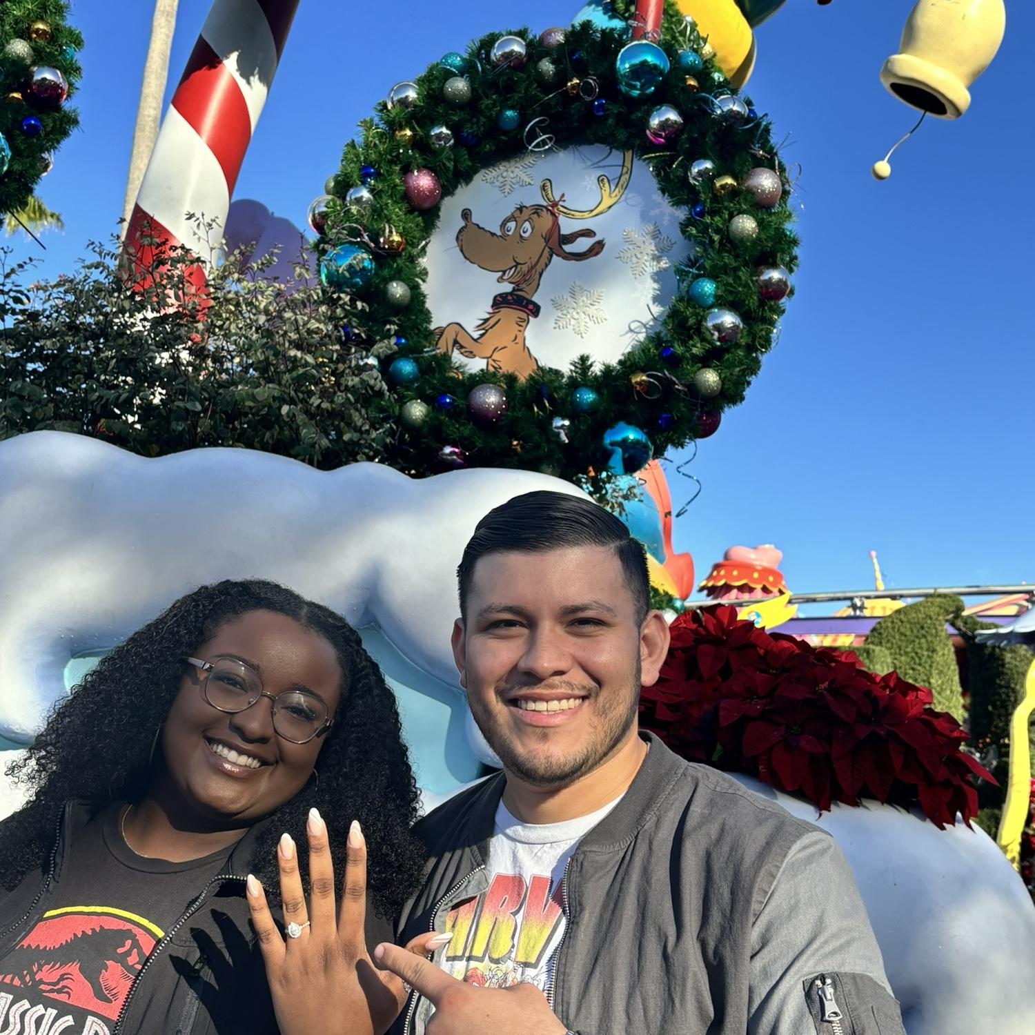 The day after we got engaged!!