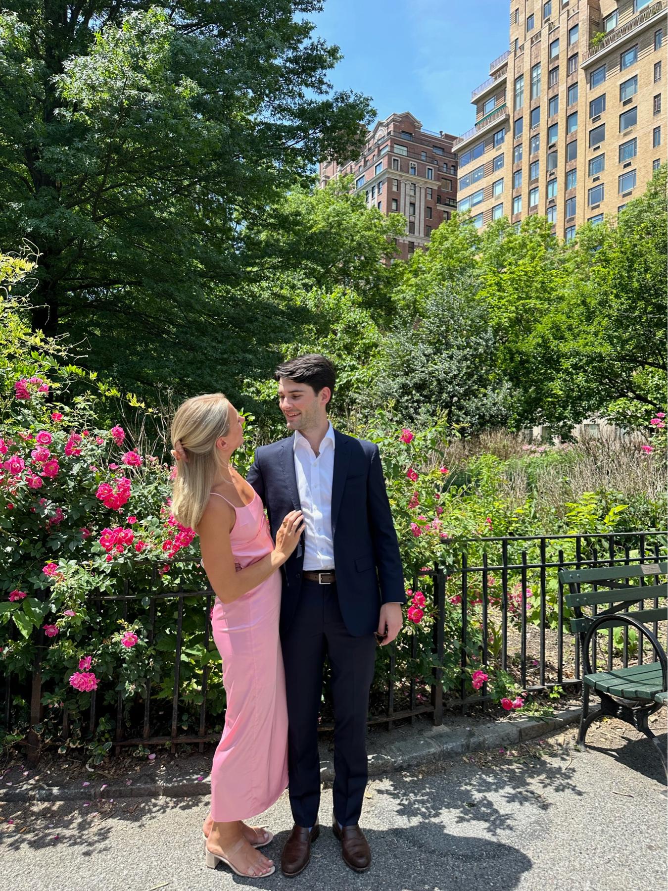 At the wedding of one of our good friends in Central Park!