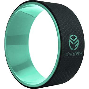UpCircleSeven Yoga Wheel - [Pro Series] Strongest & Most Comfortable Dharma Yoga Prop Wheel, Perfect Accessory for Stretching and Improving Backbends, 12 x 5 Inch Basic